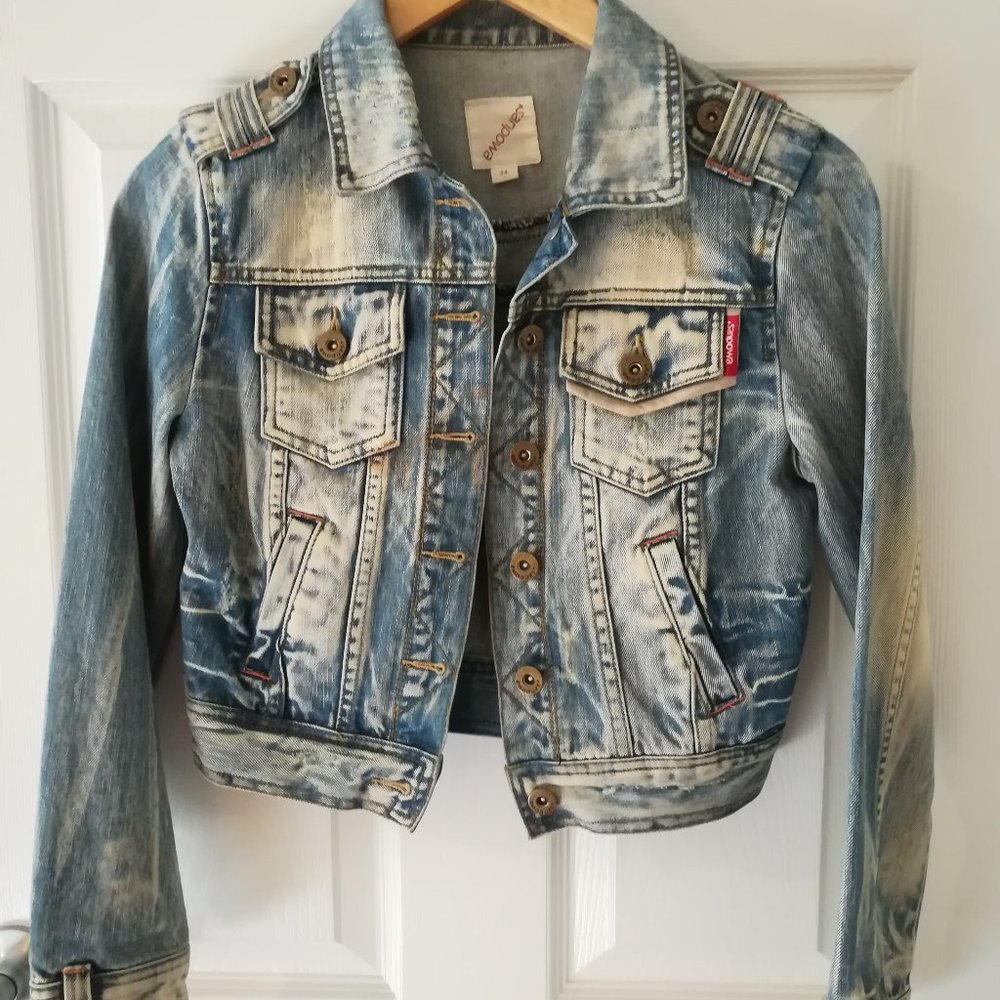 Jeans Jacket fit only petite  girl /lady